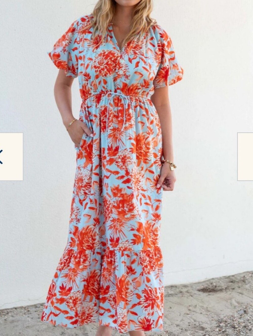 NWT Voyageur By Mersea Hedy Maxi Floral Dress Size Small